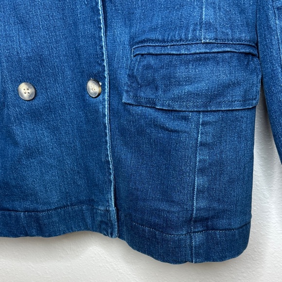 NWT Pilcro and the Letterpress by Anthropologie Blue Double-Breasted 
Jacket - S - Picture 8 of 15